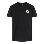 Converse T-Shirt tinta unita Girocollo con Logo Nero per Bambino 9C9506 NERO CONVERSE 