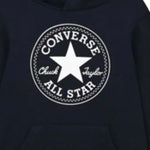Converse Felpa tinta unita con Stampa E Cappuccio Nero per Bambino 9CC858 NERO CONVERSE 