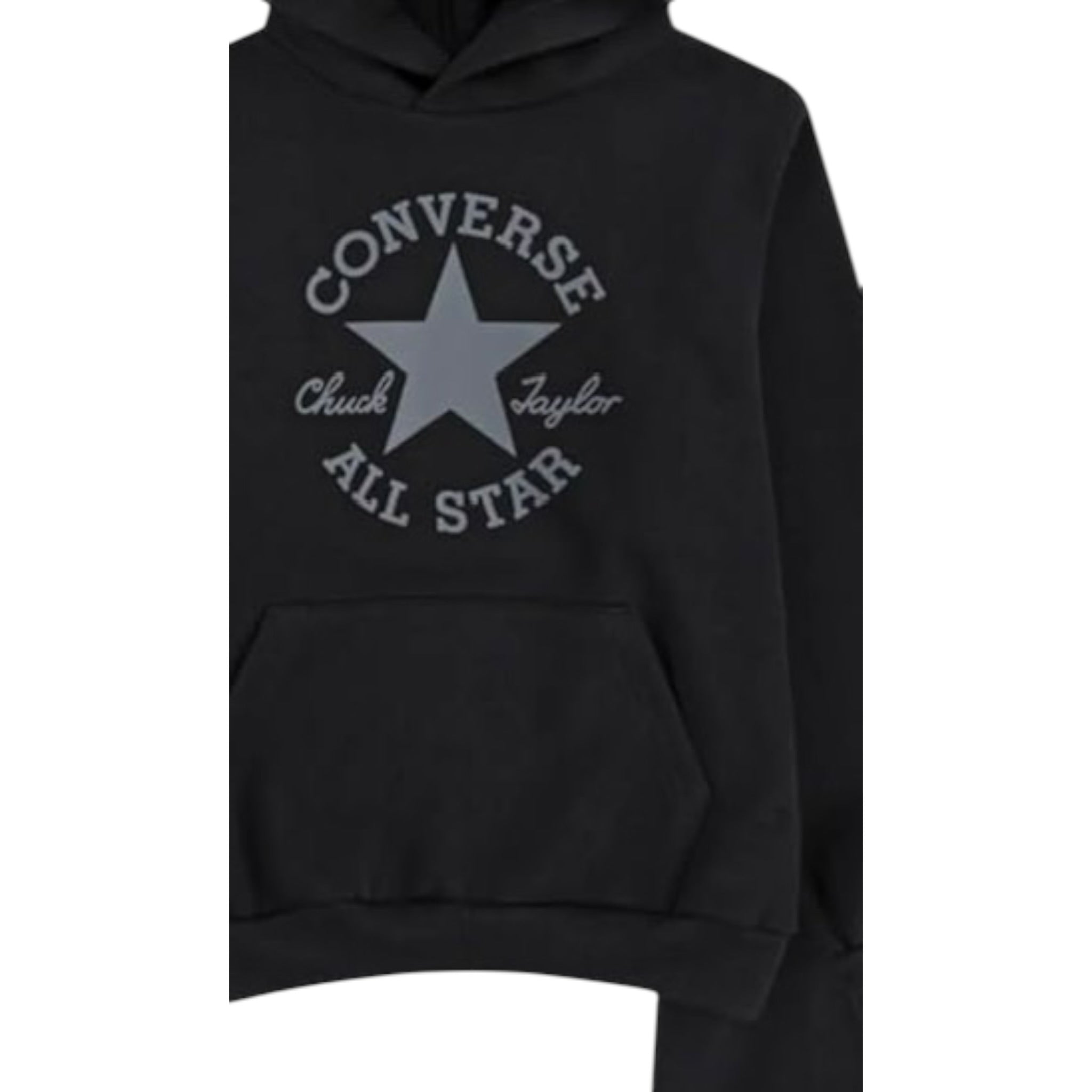 Converse Completo 2Pz Felpa-Pantalone Modello Tuta Nero per Bambino 9CH0452 NERO CONVERSE 