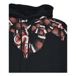 County Felpa tinta unita con Cappuccio E Stampa Nero per Bambino F5CMJBHS038 NERO COUNTY 