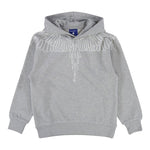 County Felpa con Cappuccio tinta unita con Stampa Grigio per Bambino F5CMJBHS072 GRIGIO COUNTY 