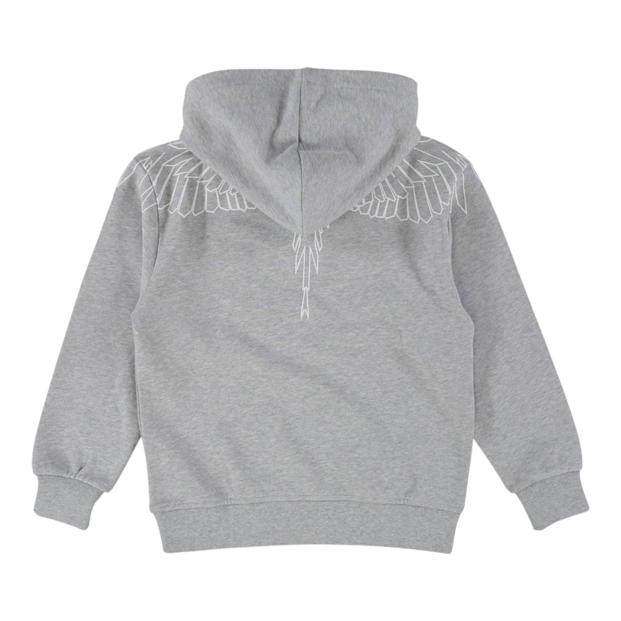 County Felpa con Cappuccio tinta unita con Stampa Grigio per Bambino F5CMJBHS072 GRIGIO COUNTY 