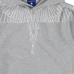 County Felpa con Cappuccio tinta unita con Stampa Grigio per Bambino F5CMJBHS072 GRIGIO COUNTY 