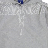 County Felpa con Cappuccio tinta unita con Stampa Grigio per Bambino F5CMJBHS072 GRIGIO COUNTY 