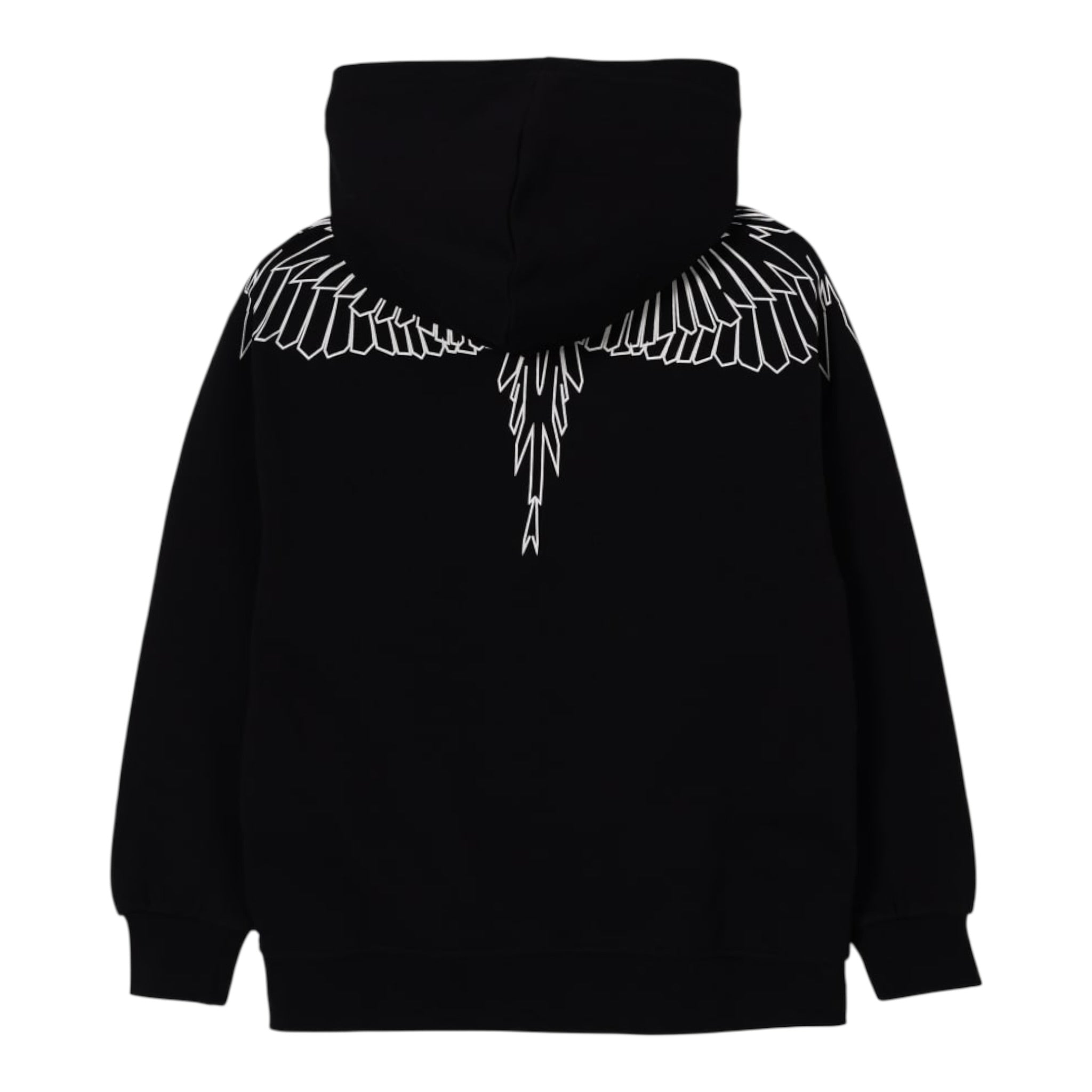 County Felpa con Cappuccio tinta unita con Stampa Nero per Bambino F5CMJBHS072 NERO COUNTY 