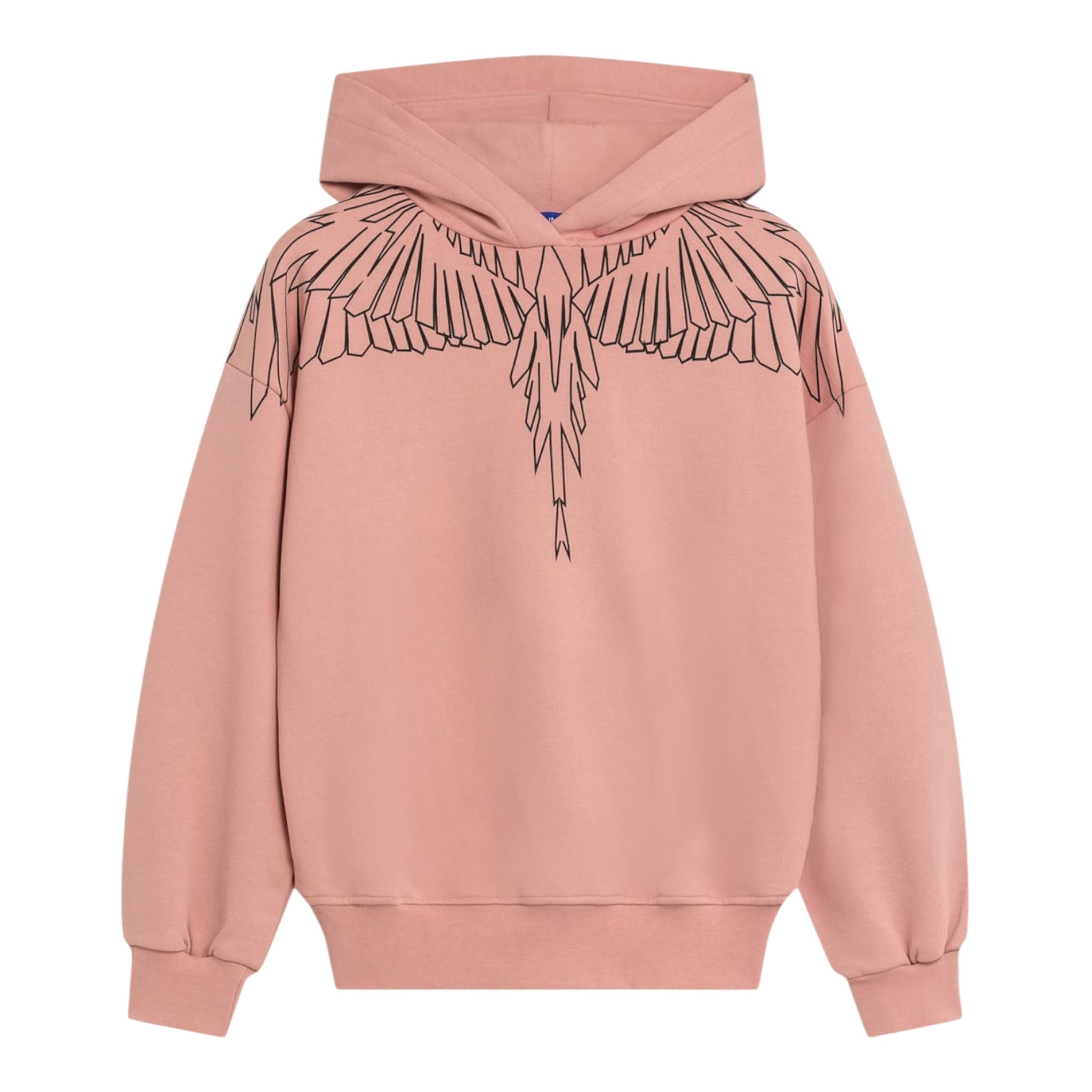 County Felpa tinta unita con Stampa E Cappuccio Rosa per Bambina F5CMJGHS100 ROSA COUNTY 