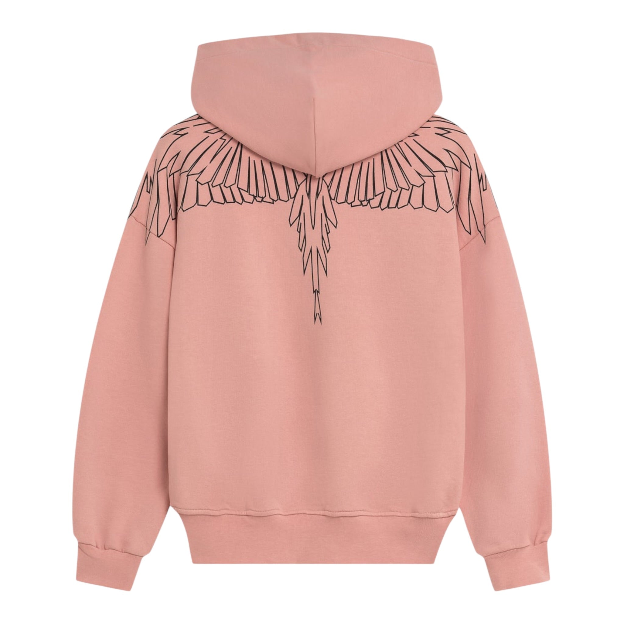 County Felpa tinta unita con Stampa E Cappuccio Rosa per Bambina F5CMJGHS100 ROSA COUNTY 