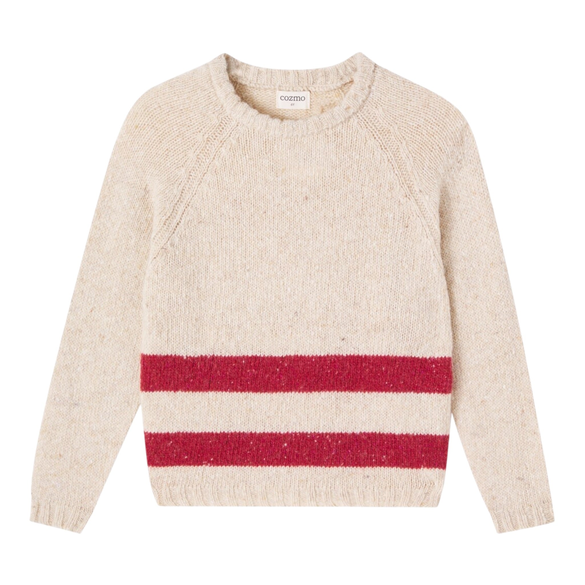 Cozmo Maglia tinta unita con Fantasia A Righe Beige per Neonato IDAHO228W5 BEIGE COZMO 