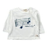 Cozmo Shirt tinta unita con Stampa Bianco per Neonato JOEL244W5 BIANCO COZMO 