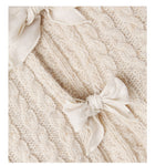 Cozmo Cardigan tinta unita con Fiocchi Beige per Bambina MARTINIQUE228W5J BEIGE COZMO 