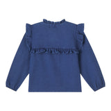Cozmo Camicia Manica Lunga In Denim Blu per Bambina NICOLEK288W5 BLU COZMO 