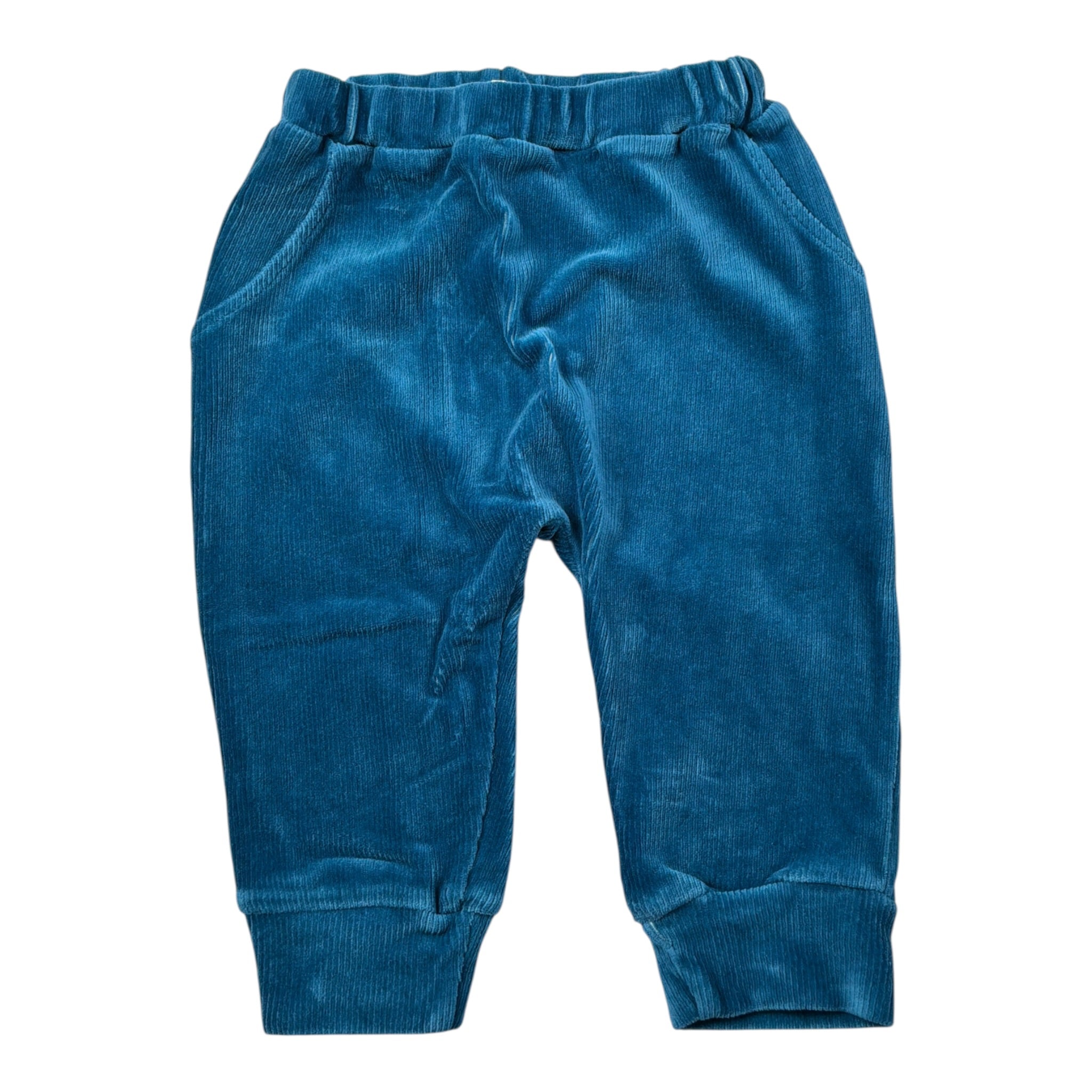 Cozmo Pantalone tinta unita A Costine Petrolio per Bambino SALEMK247W5 PETROLIO COZMO 