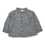Cozmo Camicia Bicolore con Fantasia A Quadri Blu/Panna per Neonato SAMUEL233W5 BLU/PANNA COZMO 
