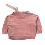 Cozmo Felpa Chiusa Girocollo tinta unita In Camoscio Rosa per Neonata SUECIA253W5 ROSA COZMO 