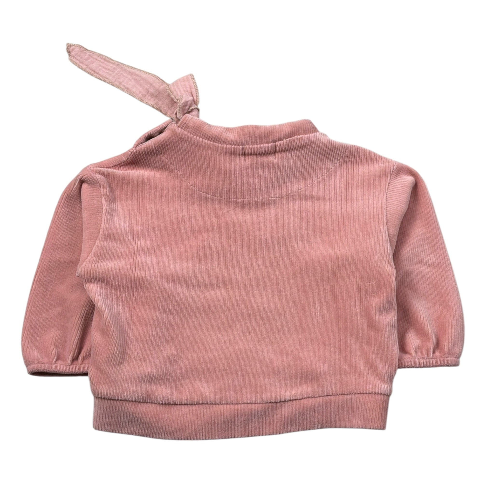 Cozmo Felpa Chiusa Girocollo tinta unita In Camoscio Rosa per Neonata SUECIA253W5 ROSA COZMO 