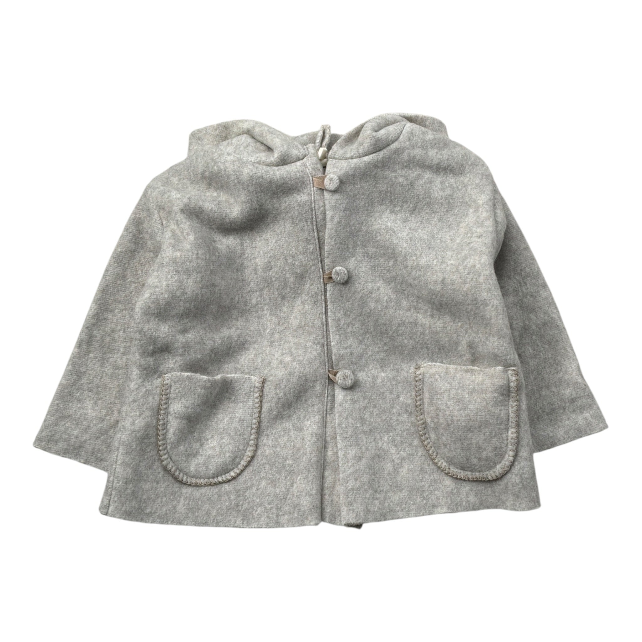 Cozmo Cardigan tinta unita con Cappuccio Sabbia per Neonato TUNIS294W5 SABBIA COZMO 