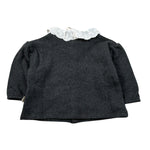 Cozmo Cardigan tinta unita con Colletto In Contrasto Grigio per Neonata VENECIA237W5 GRIGIO COZMO 