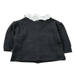 Cozmo Cardigan tinta unita con Colletto In Contrasto Grigio per Neonata VENECIA237W5 GRIGIO COZMO 