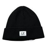 C.P. Company Cappello tinta unita con Logo Nero per Bambino 11CKAC074B NERO C.P. COMPANY 