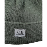 C.P. Company Cappello tinta unita con Logo Verde per Bambino 11CKAC074B VERDE C.P. COMPANY 