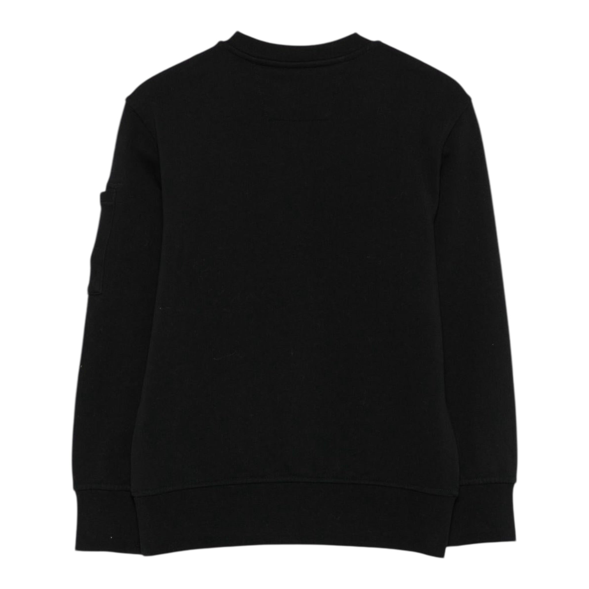 C.P. Company Felpa tinta unita Girocollo Nero per Bambino CMF00X NERO C.P. COMPANY 