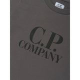 C.P. Company T-Shirt Girocollo tinta unita con Stampa Grigio per Bambino CNM006 GRIGIO C.P. COMPANY 