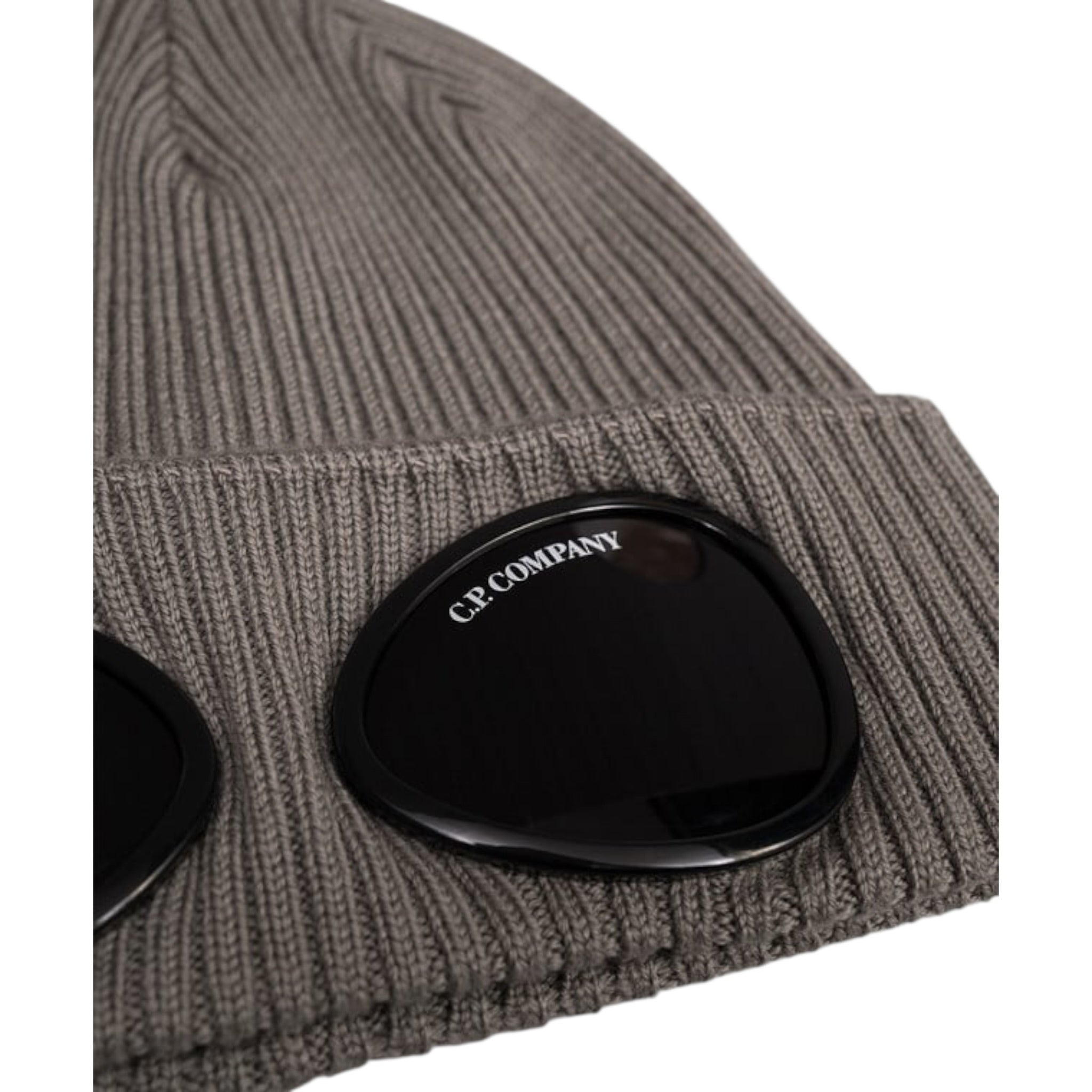 C.P. Company Cappello tinta unita con Applicazioni Grigio per Bambino COX007 GRIGIO C.P. COMPANY 