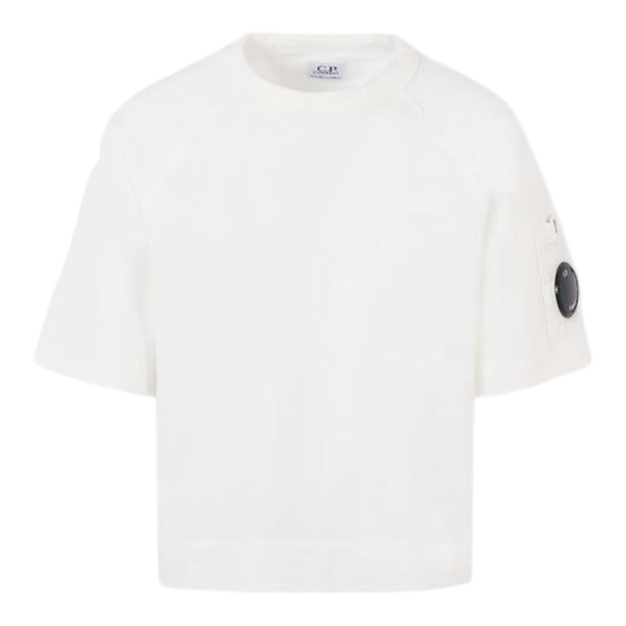 C.P. Company T-Shirt Girocollo tinta unita Bianco per Bambino CUM00R BIANCO C.P. COMPANY 