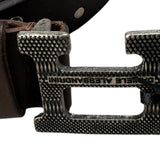 Daniele Alessandrini Cintura tinta unita con Borchie Marrone per Bambino 1231BELT1189 MARRONE DANIELE ALESSANDRINI 
