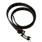 Daniele Alessandrini Cintura tinta unita con Borchie Marrone per Bambino 1231BELT1189 MARRONE DANIELE ALESSANDRINI 