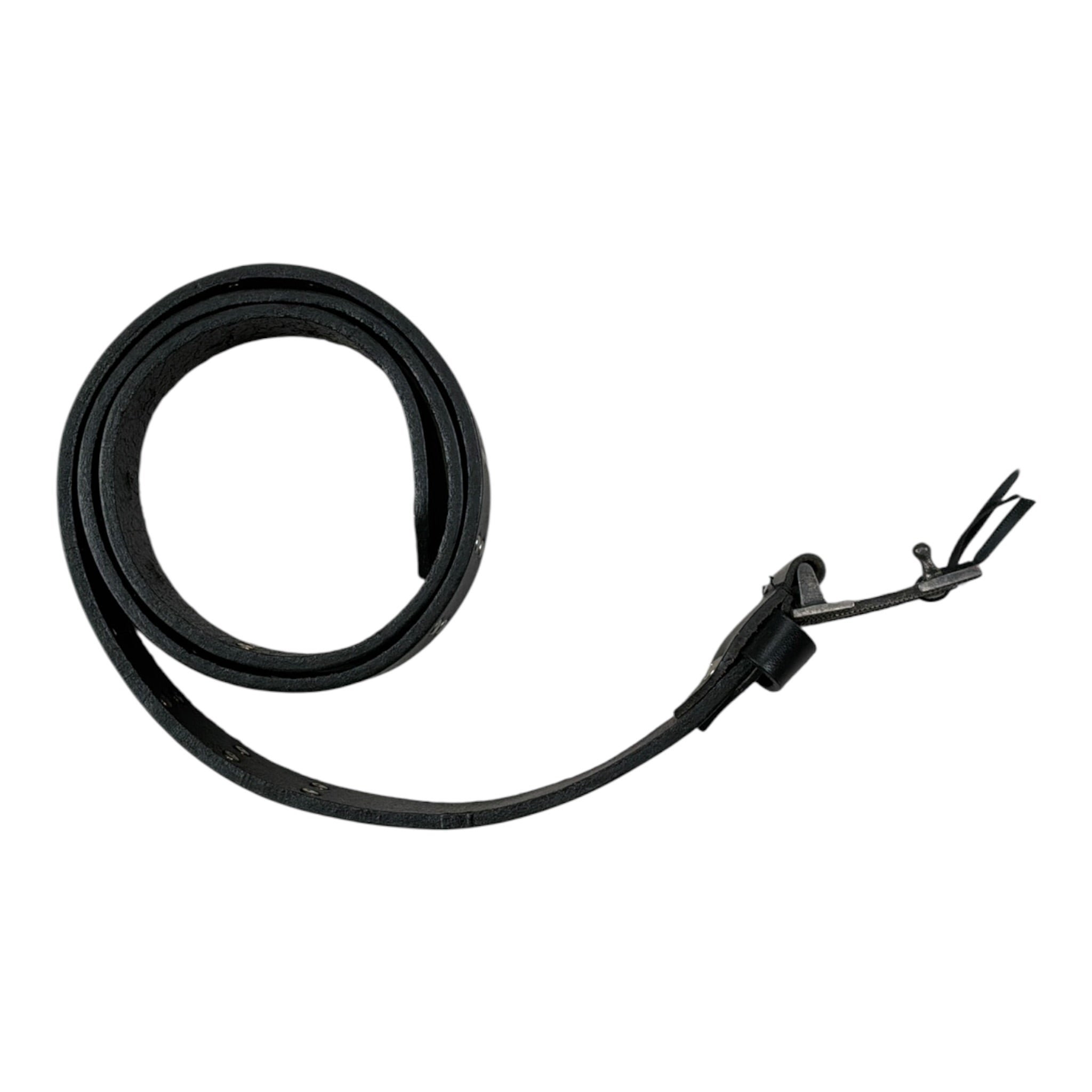 Daniele Alessandrini Cintura tinta unita con Borchie Nero per Bambino 1231BELT1189 NERO DANIELE ALESSANDRINI 