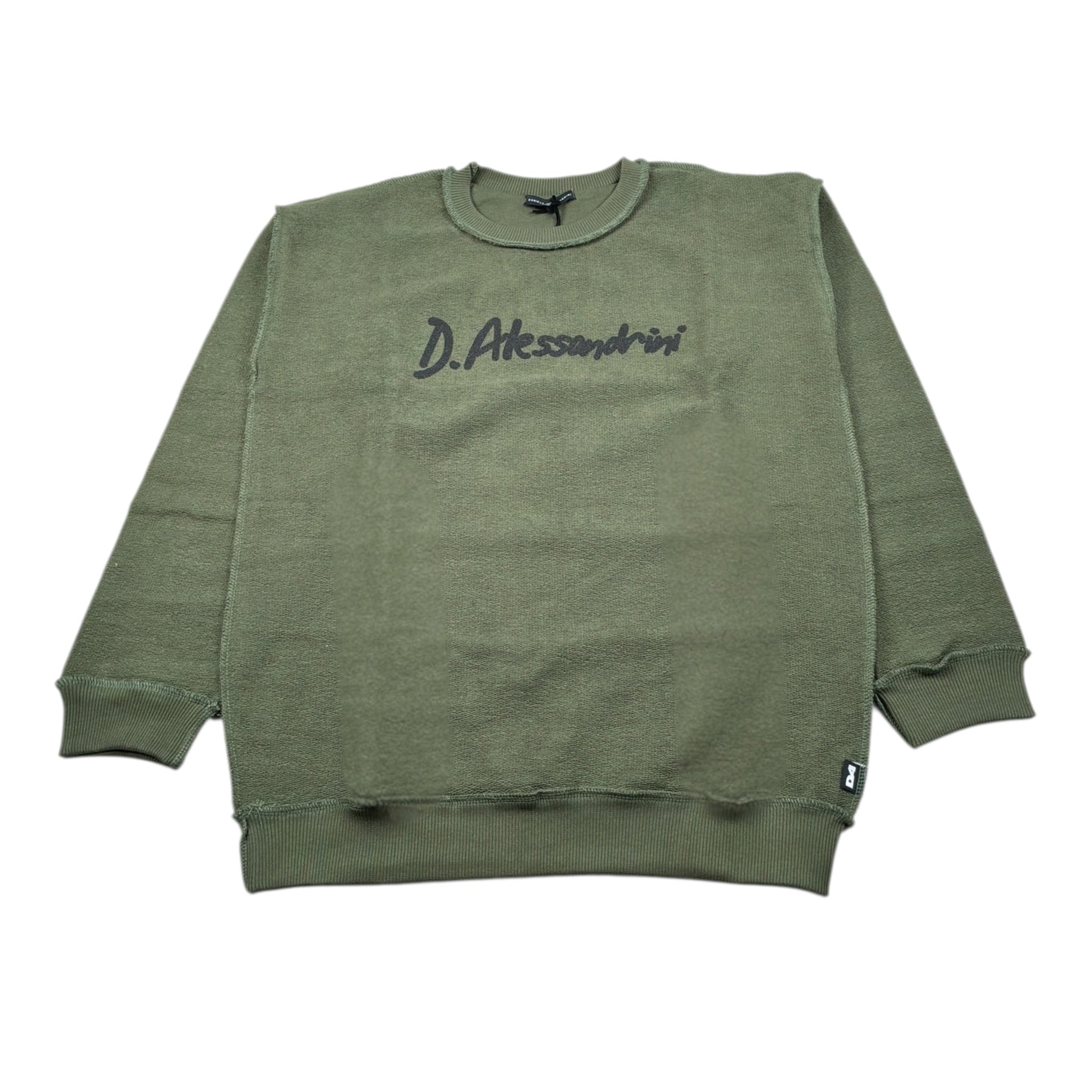 Daniele Alessandrini Felpa Chiusa Girocollo tinta unita con Logo Verde per Bambino 1231FZ00227 VERDE DANIELE ALESSANDRINI 