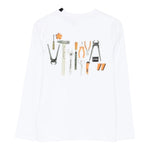 Daniele Alessandrini Shirt tinta unita con Stampa Bianco per Bambino 1231M00205 BIANCO DANIELE ALESSANDRINI 