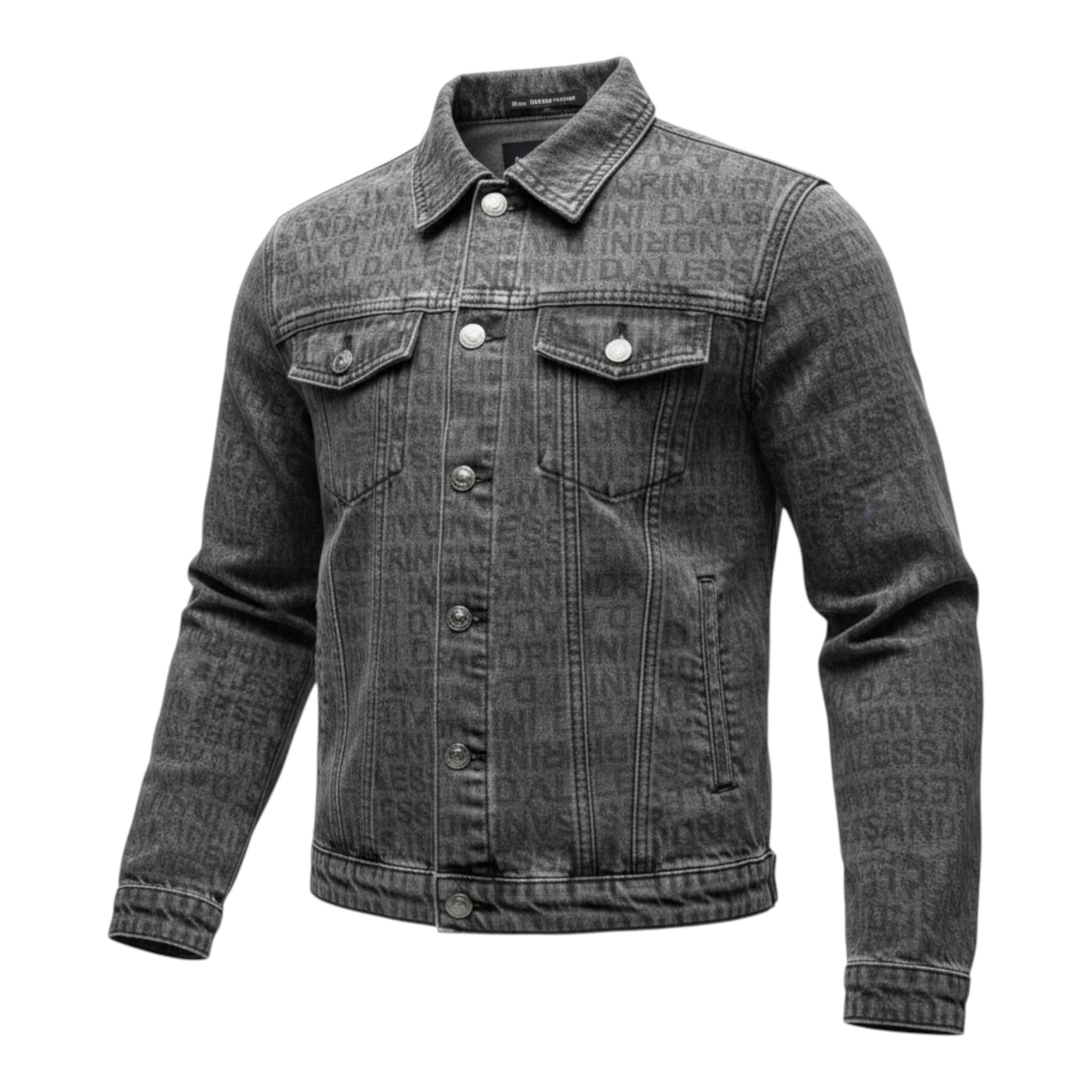 Daniele Alessandrini Giubbino In Denim tinta unita Logato Nero per Bambino 1231ODZ00196 NERO DANIELE ALESSANDRINI 