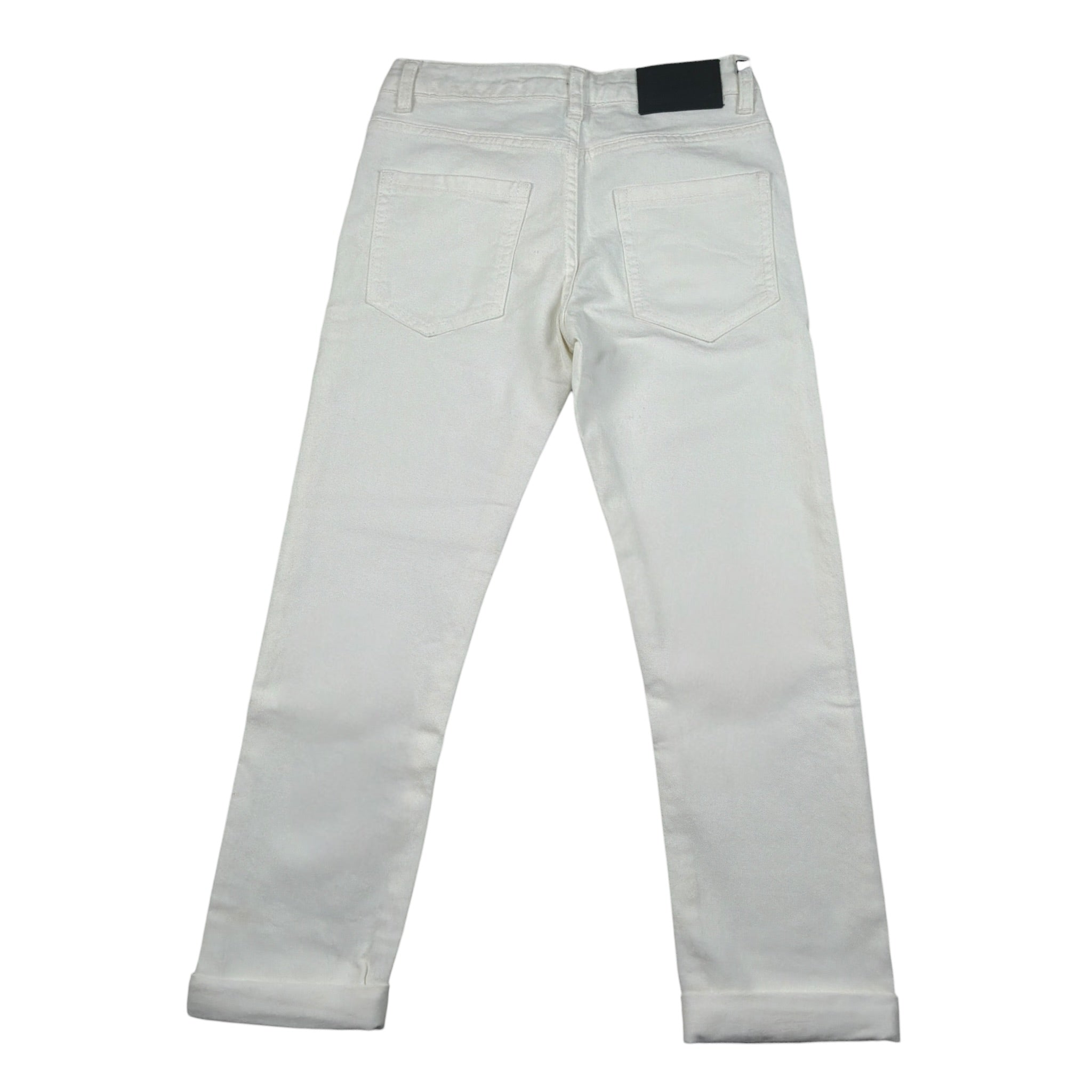 Daniele Alessandrini Pantalone tinta unita con Girovita Regolabile Bianco per Bambino 1231P00184X BIANCO DANIELE ALESSANDRINI 