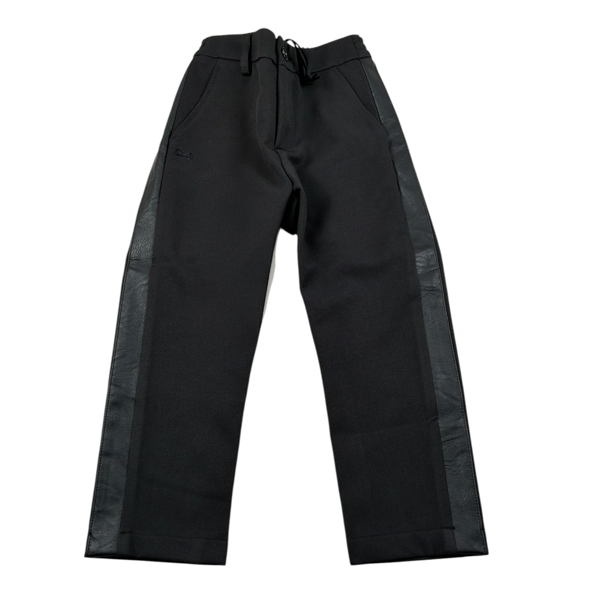 Daniele Alessandrini Pantalone tinta unita con Elastico In Vita Nero per Bambino 1231P00230 NERO DANIELE ALESSANDRINI 