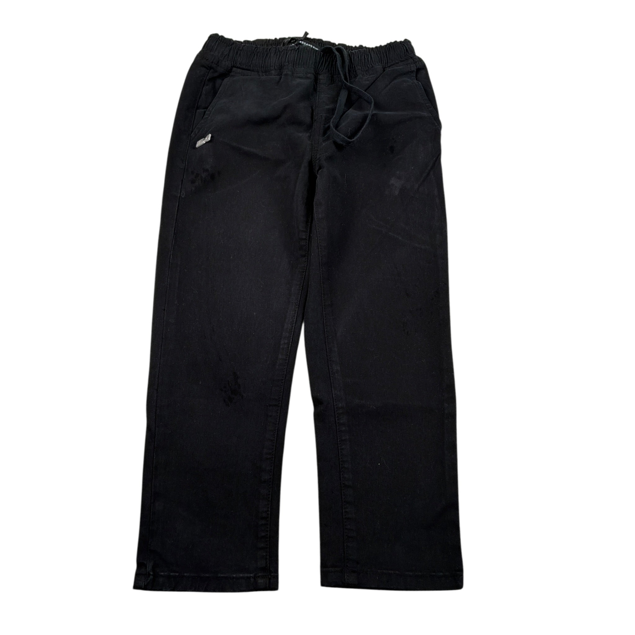 Daniele Alessandrini Pantalone tinta unita con Elastico In Vita Nero per Bambino 1231P00238 NERO DANIELE ALESSANDRINI 