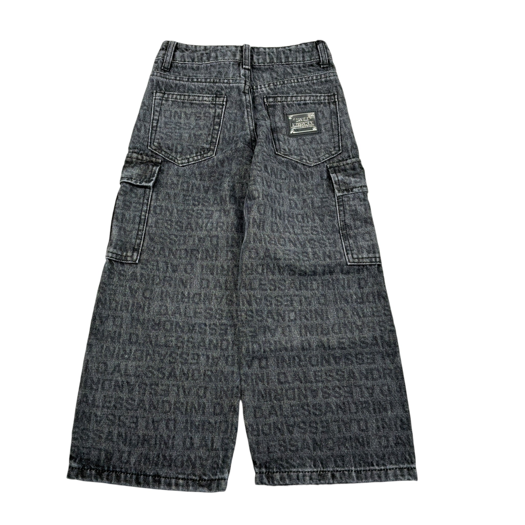 Daniele Alessandrini Jeans tinta unita Logato Grigio per Bambino 1231PDZ00195 GRIGIO DANIELE ALESSANDRINI 