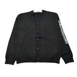 Daniele Alessandrini Cardigan tinta unita con Logo Nero per Neonato 1231W00206N NERO DANIELE ALESSANDRINI 
