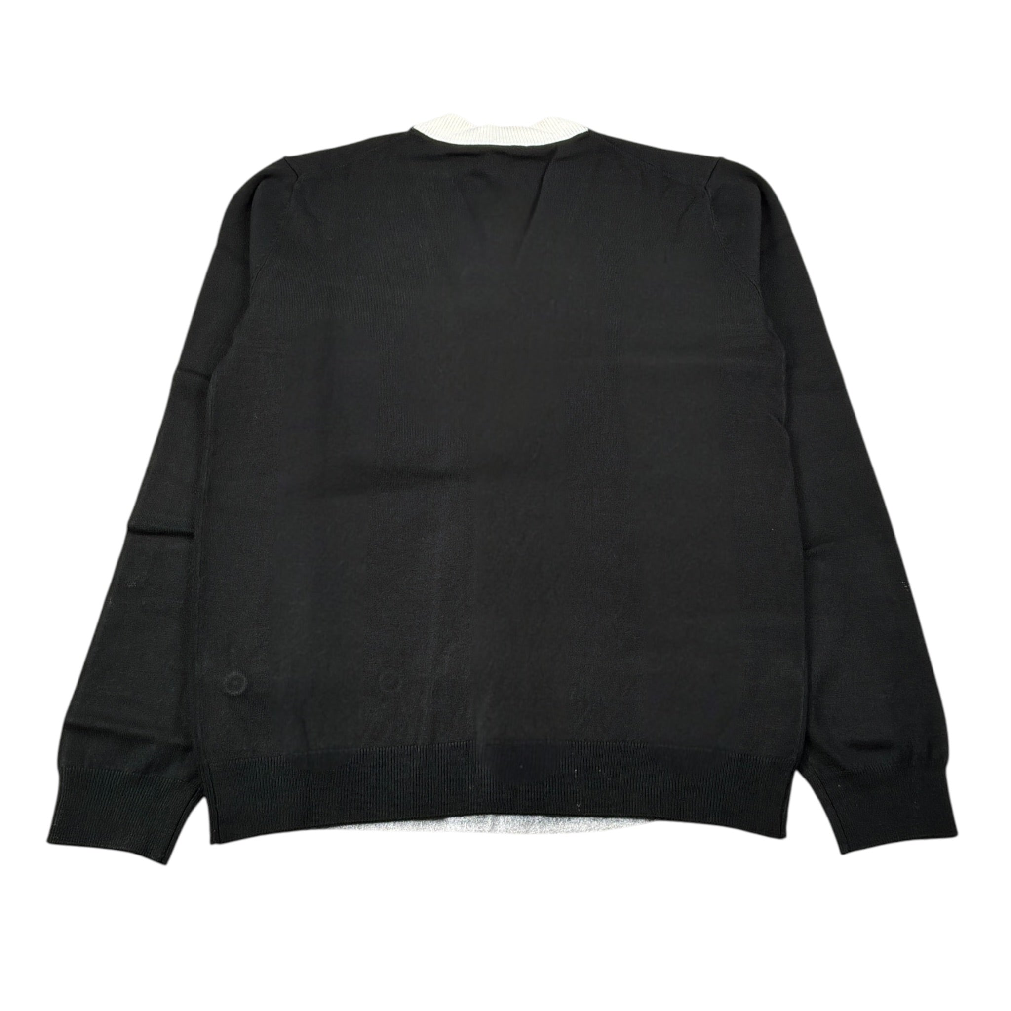Daniele Alessandrini Cardigan tinta unita con Logo Nero per Neonato 1231W00206N NERO DANIELE ALESSANDRINI 