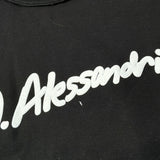 Daniele Alessandrini T-Shirt tinta unita con Stampa Nero per Bambino 1232MZ00224 NERO DANIELE ALESSANDRINI 