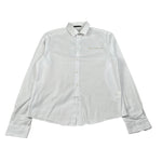 Daniele Alessandrini Camicia Manica Lunga Tinta Unit con Logo Bianco per Bambino 1235C00002 BIANCO DANIELE ALESSANDRINI 