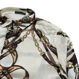 Daniele Alessandrini Camicia Manica Lunga Stampa Fantasia Beige per Bambino 1235C00117 BEIGE DANIELE ALESSANDRINI 