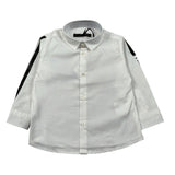 Daniele Alessandrini Camicia Manica Lunga Tinta Unit con Logo Panna per Neonato 1291C0826 PANNA DANIELE ALESSANDRINI 