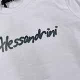 Daniele Alessandrini Shirt Girocollo tinta unita con Stampa Bianco per Bambino 1291M00131 BIANCO DANIELE ALESSANDRINI 