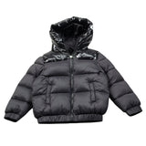 Daniele Alessandrini Giubbino Bicolore con Zip E Cappuccio Nero per Neonato 1291O00090 NERO DANIELE ALESSANDRINI 