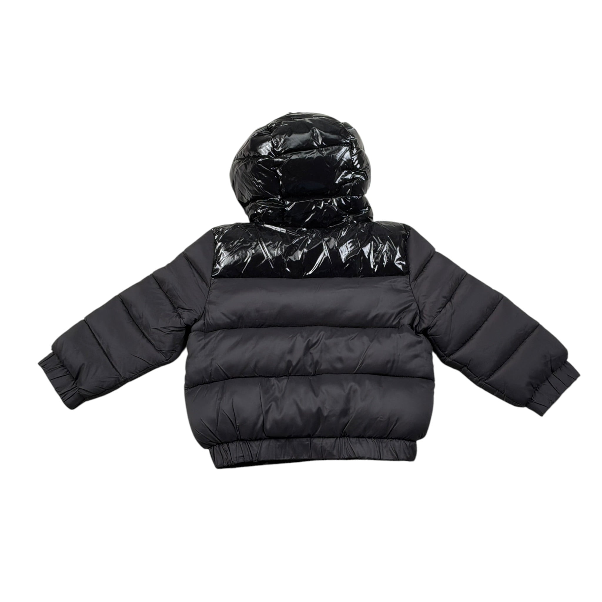 Daniele Alessandrini Giubbino Bicolore con Zip E Cappuccio Nero per Neonato 1291O00090X NERO DANIELE ALESSANDRINI 