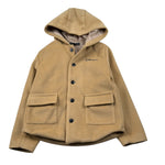 Daniele Alessandrini Cappotto tinta unita con Cappuccio Beige per Neonato 1291O00137 BEIGE DANIELE ALESSANDRINI 