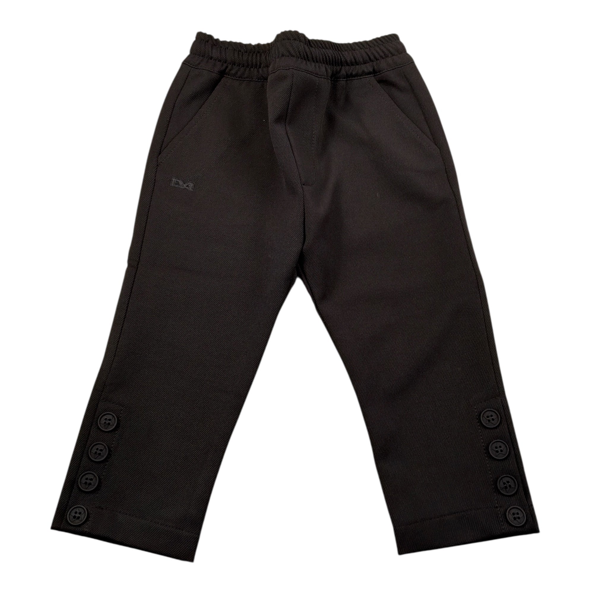 Daniele Alessandrini Pantalone tinta unita con Elastico In Vita Nero per Neonato 1291P00126 NERO DANIELE ALESSANDRINI 