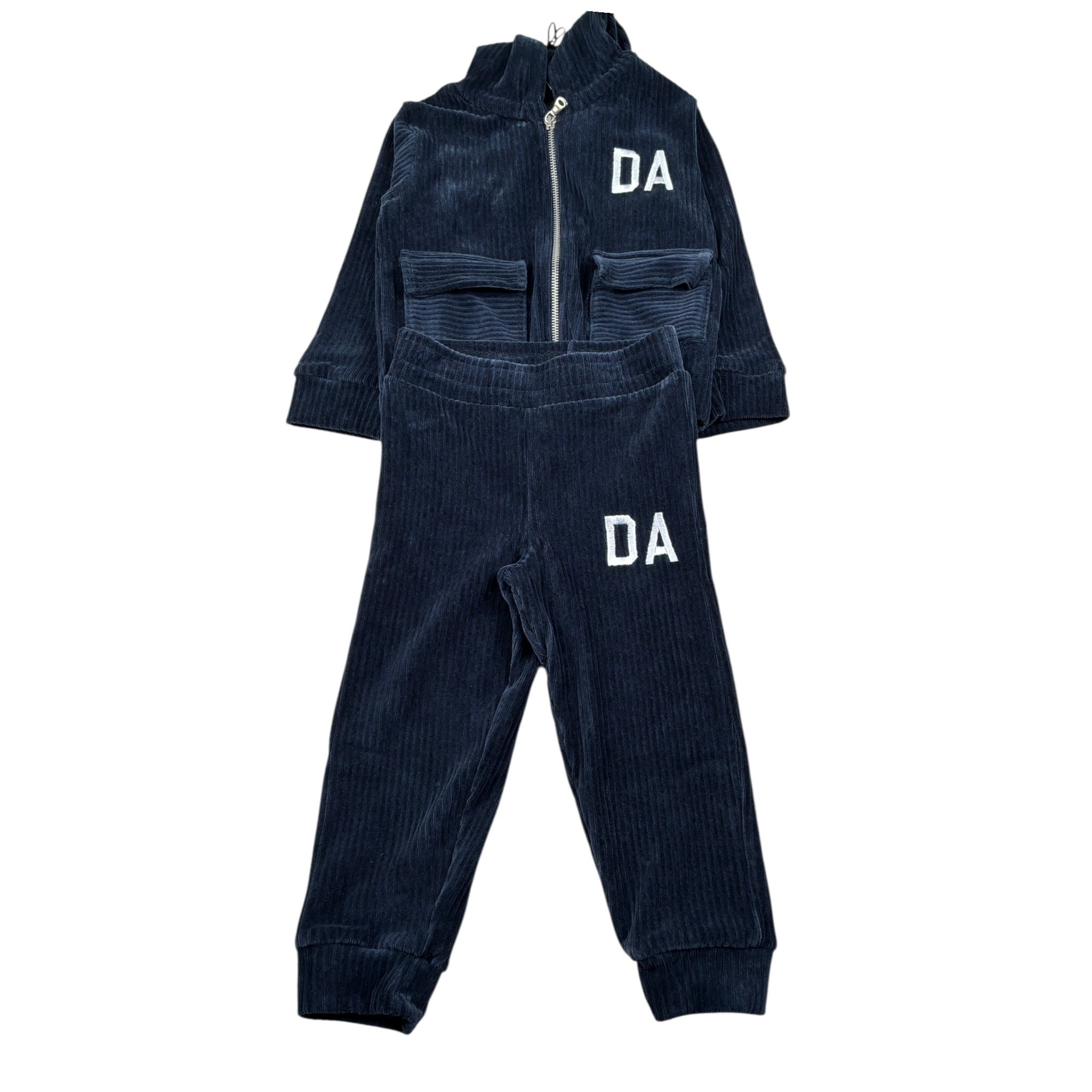 Daniele Alessandrini Completo 2Pz Felpa-Pantalone con Stampa Blu per Neonato 1291SET00133X BLU DANIELE ALESSANDRINI 